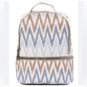 Stylish Blue and Brown Zigzag Women's Backpack